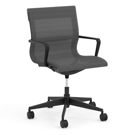 Officesource Franklin Collection Mesh Swivel Chair with Black Frame OSEC9901MSI